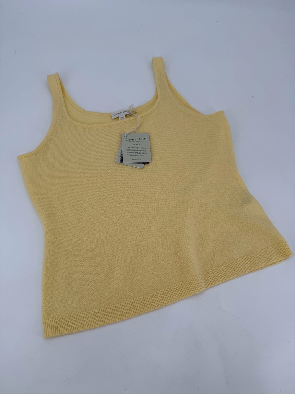 Garnet Hill 100% Cashmere Tank Top Small NEW